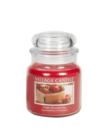 VILLAGE CANDLE - Fresh Strawberries - M