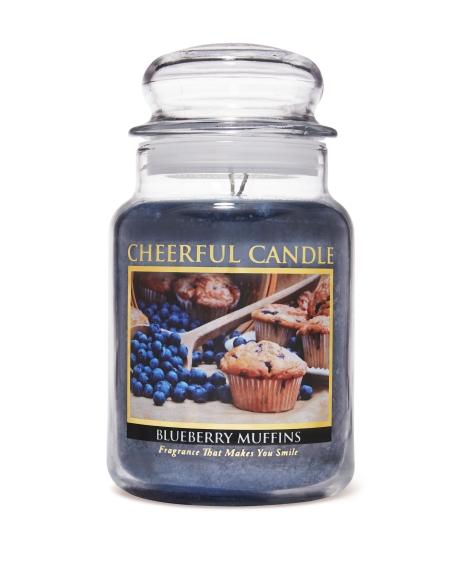 CHEERFUL CANDLE - BLUEBERRY MUFFIN - L