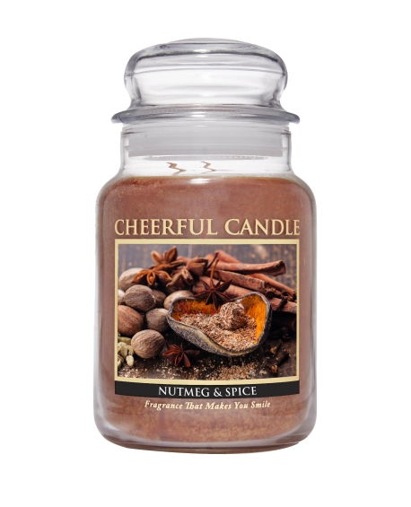 CHEERFUL CANDLE - NUTMEG & SPICE - L