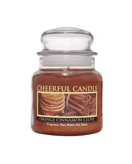 CHEERFUL CANDLE - ORANGE CINNAMON CLOVE