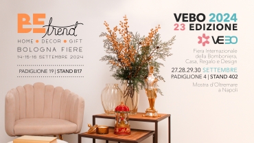 VIMA Home Collection: Partecipazione alle Fiere BeTrend e Vebo 2024